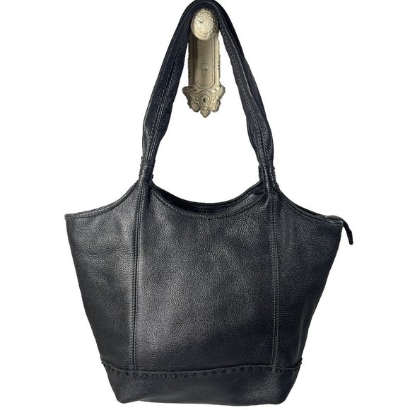 The Sak Handbags - The Sak Black Fernwood Leather Tote Black